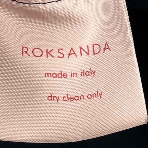 Roksanda Hadari 8 stretch-cady mini Black 0797 Dress Bell Sleeve solid designer - Picture 7 of 11